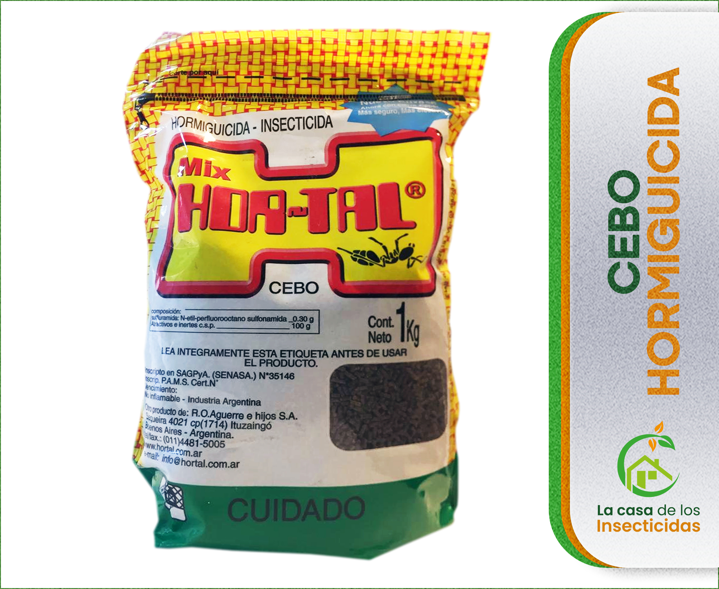 Mirex Hor-Tal Mix cebo granulado hormigas x 1 kg.